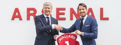 Voetbalclub Arsenal gekleed door Cavallaro Napoli