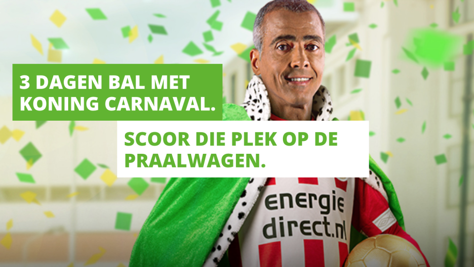Energiedirect viert carnaval met PSV-icoon Romario