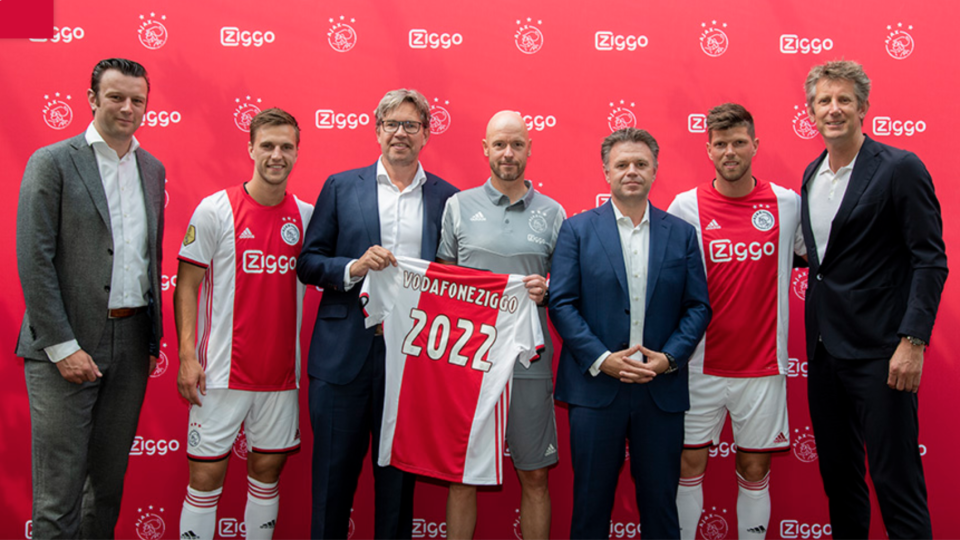 Ziggo verlengt sponsordeal met Ajax