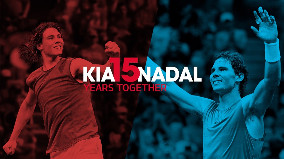 Kia is 15 jaar sponsor van Rafael Nadal