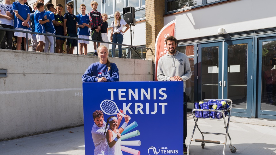 KNLTB start campagne #tenniskrijt met Bertens en Haase