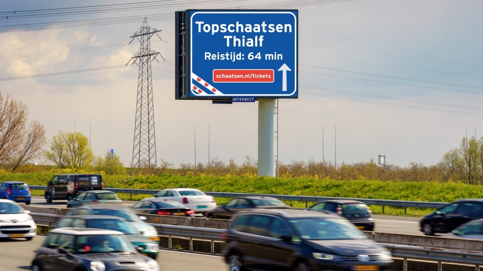 Schaatscampagne langs snelwegen