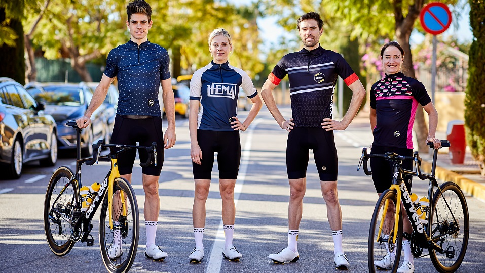 Hema fan van fietsen tijdens Tour de France
