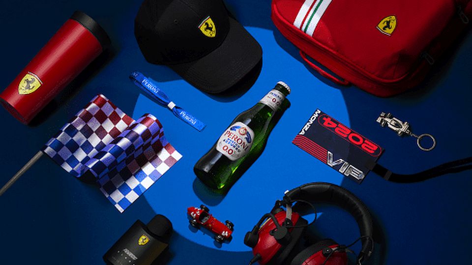 Peroni Nastro Azzurro 0.0% lanceert samenwerking met Ferrari