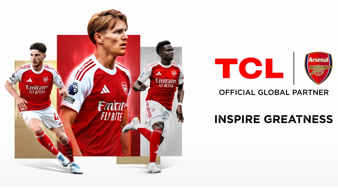 TCL wordt wereldwijde partner van Arsenal