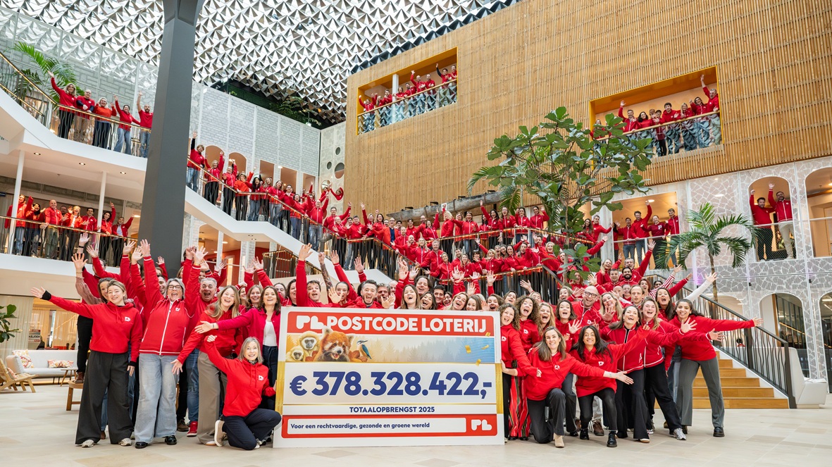 Postcode Loterij keert 378 miljoen euro uit aan 174 goede doelen
