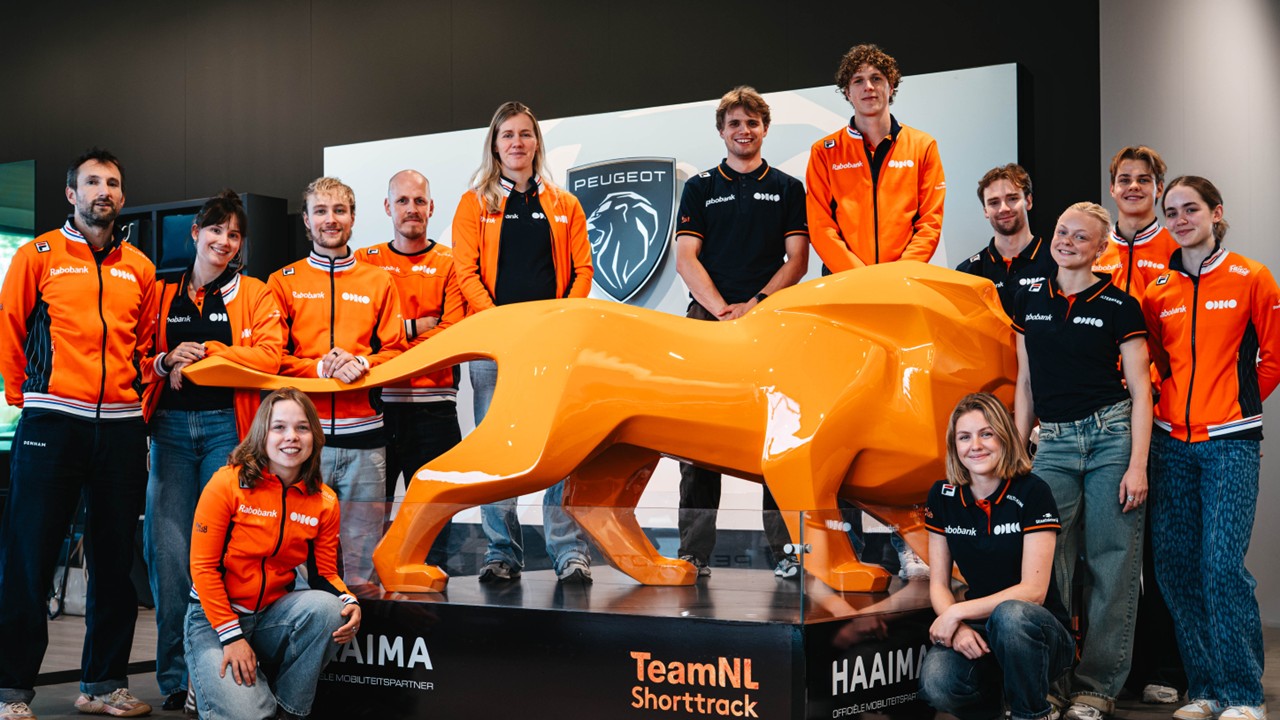 Peugeot mobiliteitspartner TeamNL Shorttrack Dutch Lions